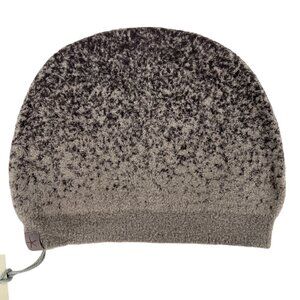 Barefoot Dreams CozyChic Lite Confetti Beanie Storm Gray Dark Brown One size NWT